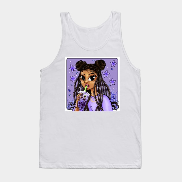 Boba Tea Tank Top by aliyahart